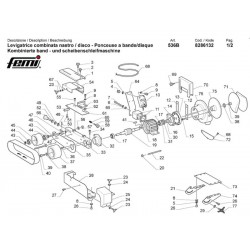Femi Spare Parts for Belt/Disk Sander 536B