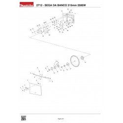 Ricambi Makita per Sega da Banco 2712