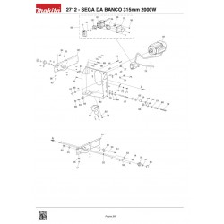 Ricambi Makita per Sega da Banco 2712