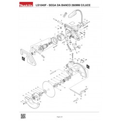Makita Spare Parts for Bench Saw With Lighting LS1040F