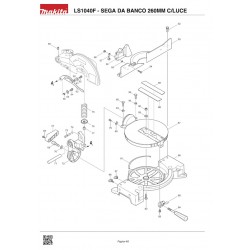 Makita Spare Parts for Bench Saw With Lighting LS1040F