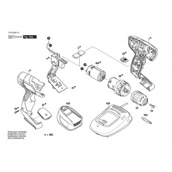 Skil Masters Spare Parts for Cordless Drill Driver 2244