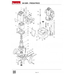 Makita Spare Parts for Router 3612RB