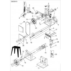 Valex Spare Parts for Band Saw for Wood SN210P SN210P - 1410125-128-133 