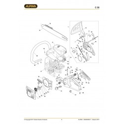 Alpina Spare Parts for Chain Saw C 50