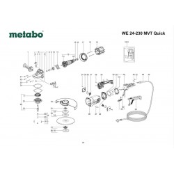 Metabo Spare Parts for Angle Grinder WE 24-230 MVT/Quick