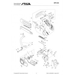 Stiga Spare Parts for Chain Saw SPR 255