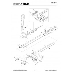 Stiga Spare Parts for Brushcutter SBC 226 J