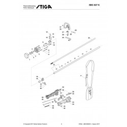 Stiga Spare Parts for Brushcutter SBC 627 K