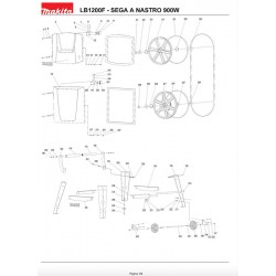 Makita Spare Parts for Band Saw LB1200F - Drawing