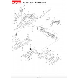 Maktec Spare Parts for Planer MT191