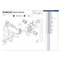 Stanley Spare Parts for Pressure Washer SXPW19E