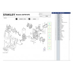 Stanley Spare Parts for Pressure Washer SXPW19PE