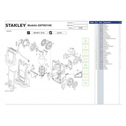 Stanley Spare Parts for Pressure Washer SXPW21HE - 14135