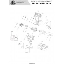 Ricambi Stayer per Trapani a Batteria PBL141K-PBL142K