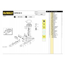 DeWalt Spare Parts for Pressure Washer DXPW 001 E