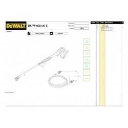 DeWalt Spare Parts for Pressure Washer DXPW 002 (A) E