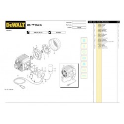 DeWalt Spare Parts for Pressure Washer DXPW003E