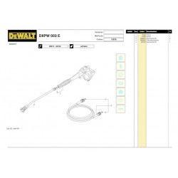 DeWalt Spare Parts for Pressure Washer DXPW003E