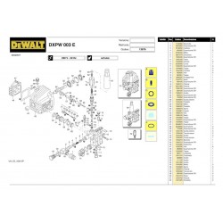 DeWalt Spare Parts for Pressure Washer DXPW003E