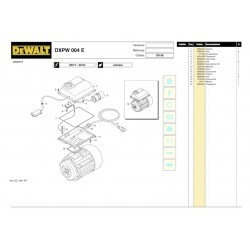 DeWalt Spare Parts for Pressure Washer DXPW004E