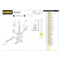 DeWalt Spare Parts for Pressure Washer DXPW004E