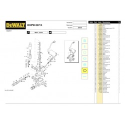 DeWalt Spare Parts for Pressure Washer DXPW007E