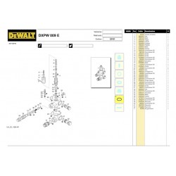 DeWalt Spare Parts for Pressure Washer DXPW009E