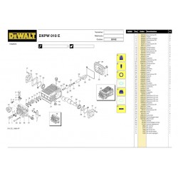 DeWalt Spare Parts for Pressure Washer DXPW010E