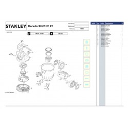 Stanley Spare Parts for Vacuum Cleaner SXVC20PE