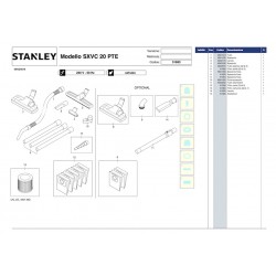 Stanley Spare Parts for Vacuum Cleaner SXVC20PTE