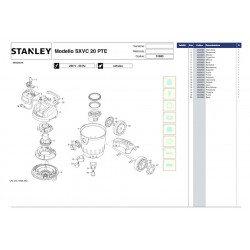 Stanley Spare Parts for Vacuum Cleaner SXVC20PTE