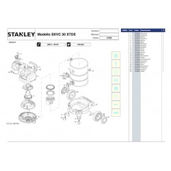 Ricambi Stanley per Aspirapolvere SXVC30XTDE