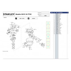 Ricambi Stanley per Aspirapolvere SXVC35PTDE