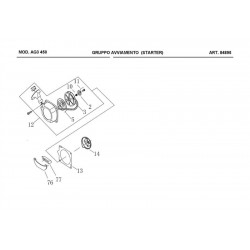 Ricambi Ama per Decespugliatore AG3 450