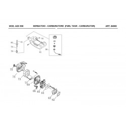 Ama Spare Parts for Brushcutter AG3 530