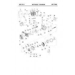 Ama Spare Parts for Chainsaw NBG 38.14