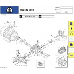 Annovi & Reverberi Parts for Pressure Washer AR7850