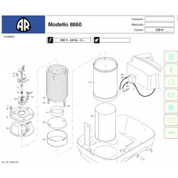 Ricambi per Idropulitrice Annovi & Reverberi AR8860