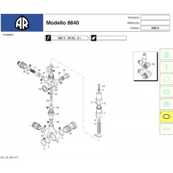Annovi & Reverberi Parts for Pressure Washer AR8840