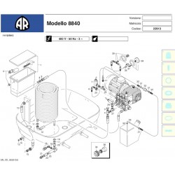 Ricambi per Idropulitrice Annovi & Reverberi AR8840
