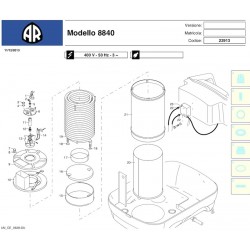 Ricambi per Idropulitrice Annovi & Reverberi AR8840