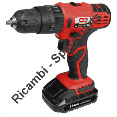 Ricambi Valex per Trapano Avvitatore a Batteria LI-TECH COMPACT 214