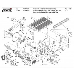 Femi Spare Parts for Wood Mitre Saw TR 250-8426125