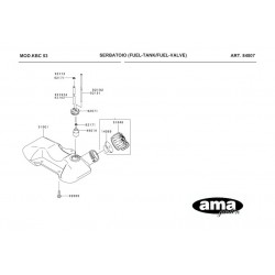 Kawasaki Spare Parts for Bruschcutter KBC 53