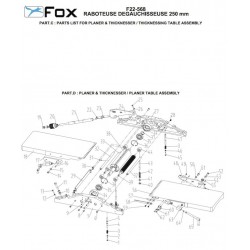 Ricambi Fox per Pialla Filo e Spessore F22-568