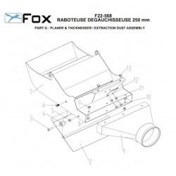 Fox Spare Parts for Planer and Thicknesser F22-568