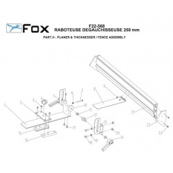 Fox Spare Parts for Planer and Thicknesser F22-568