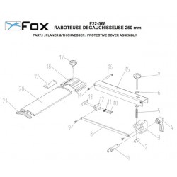 Fox Spare Parts for Planer and Thicknesser F22-568