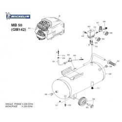 Michelin Spare Parts for Piston Air Compressor MB50 - GM 142